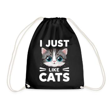 Chat Chats Amoureux Chat Propriétaire Chaton - Sac de sport léger - noir - Devant