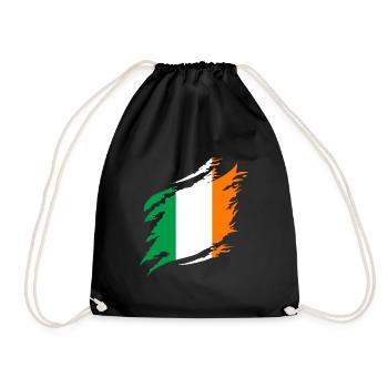 Drapeau irlandais Vintage Drapeau irlandais Dublin - Sac de sport léger - noir - Devant