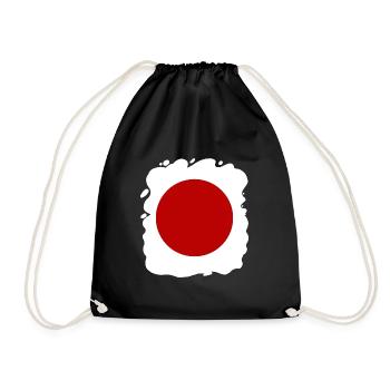 Drapeau du Japon Look Usé Nihon Drapeau Japonais - Sac de sport léger - noir - Devant