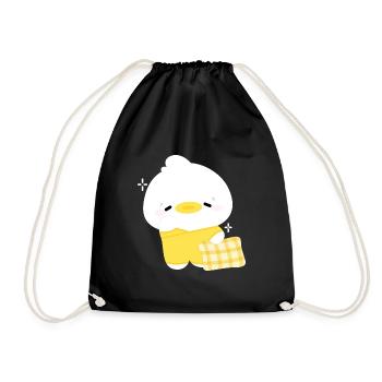 Sleepy Duck - Drawstring Bag - black - Front