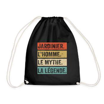 Jardinier L'homme Le Mythe La Légende Jardinage - Sac de sport léger - noir - Devant