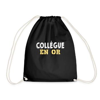 Collègue En Or Cadeau Drôle Collègue Qui Déchire - Sac de sport léger - noir - Devant
