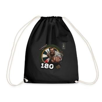 Fléchettes 180 Jeu blanc Champ Dart - Dart Team - Sac de sport léger - noir - Devant