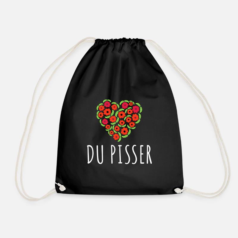 Du Pisser - Turnbeutel - Schwarz