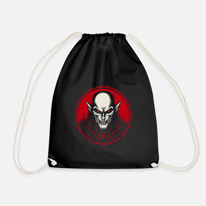 Demon's Gaze - Drawstring Bag - black