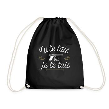 Humour OSS 117 💀"Tu te tais ou je te tais" OSS117 - Sac de sport léger - noir - Devant