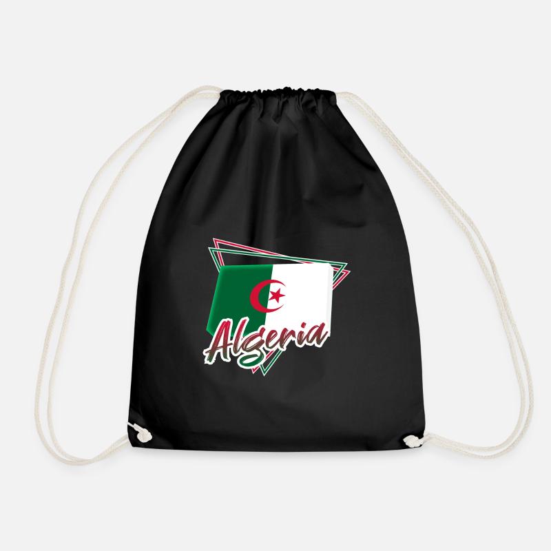 Algerien - Turnbeutel - Schwarz