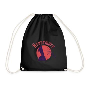 Nevermore - Drawstring Bag - black - Front