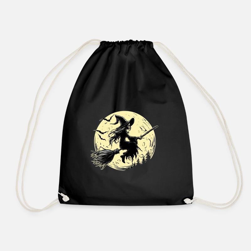 Witch Moon - Drawstring Bag - black