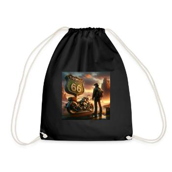 Root 66 - Drawstring Bag - black - Front