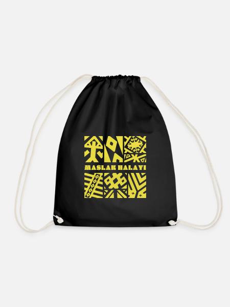 MH Dark - Drawstring Bag - black
