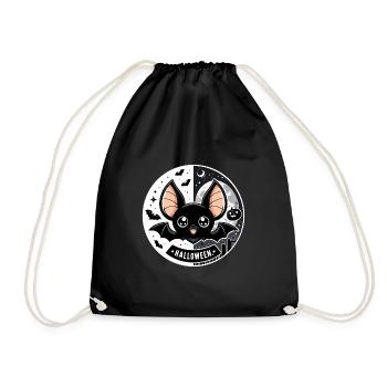 Motif de chauve-souris d’Halloween pour les enfants - Sac de sport léger - noir - Devant