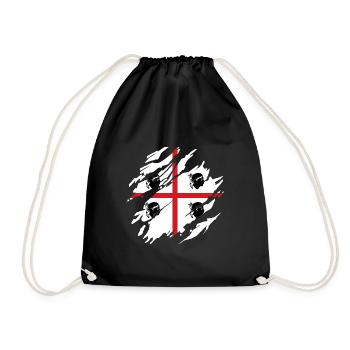 Sardinia Flag Scratch Sardinian Flag Sardegna - Drawstring Bag - black - Front