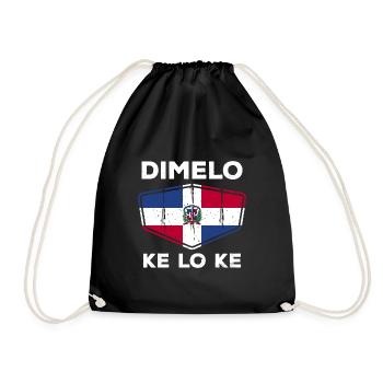 République dominicaine - Sac de sport léger - noir - Devant