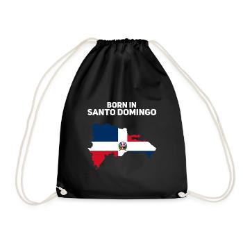 République dominicaine - Sac de sport léger - noir - Devant