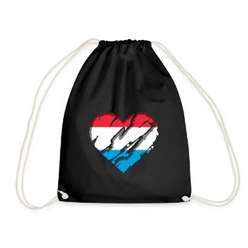 Luxembourg flag Luxembourg flag Home - Drawstring Bag - black - Front