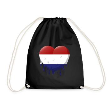 Pays-Bas Drapeau Hollande Drapeau néerlandais - Sac de sport léger - noir - Devant