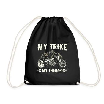 Trike équitation | Idée cadeau de passe-temps de moto tricycle - Sac de sport léger - noir - Devant