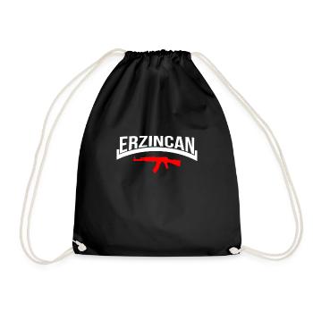 Erzincan ak - Turnbeutel - Schwarz - Vorne