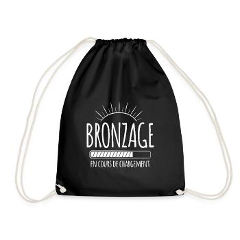 Tan Loading, Été, Vacances, Français - Sac de sport léger - noir - Devant