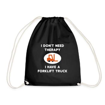 ★ Design colors can be changed ★ I don't need therapy - Drawstring Bag - black - Front