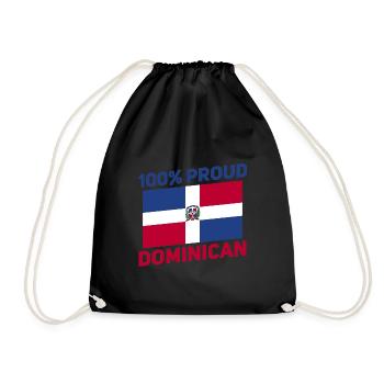 Dominican - Drawstring Bag - black - Front