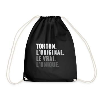 Uncle The Original The Real The Unique - Drawstring Bag - black - Front