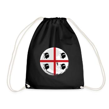 Sardinia flag Sardinian flag Sardegna flag - Drawstring Bag - black - Front