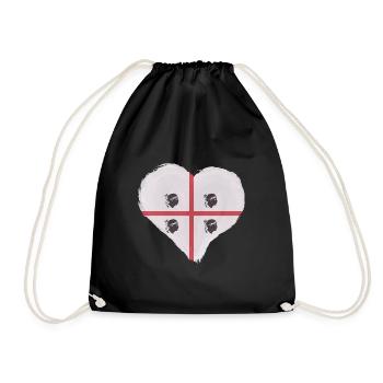 Sardinia Flag Sardinian Flag Sardegna Flag - Drawstring Bag - black - Front