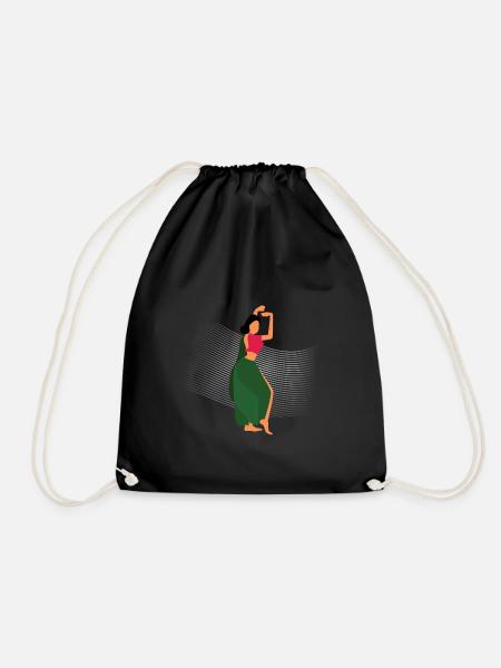 BOLLYWOOD DANCER - Drawstring Bag - black