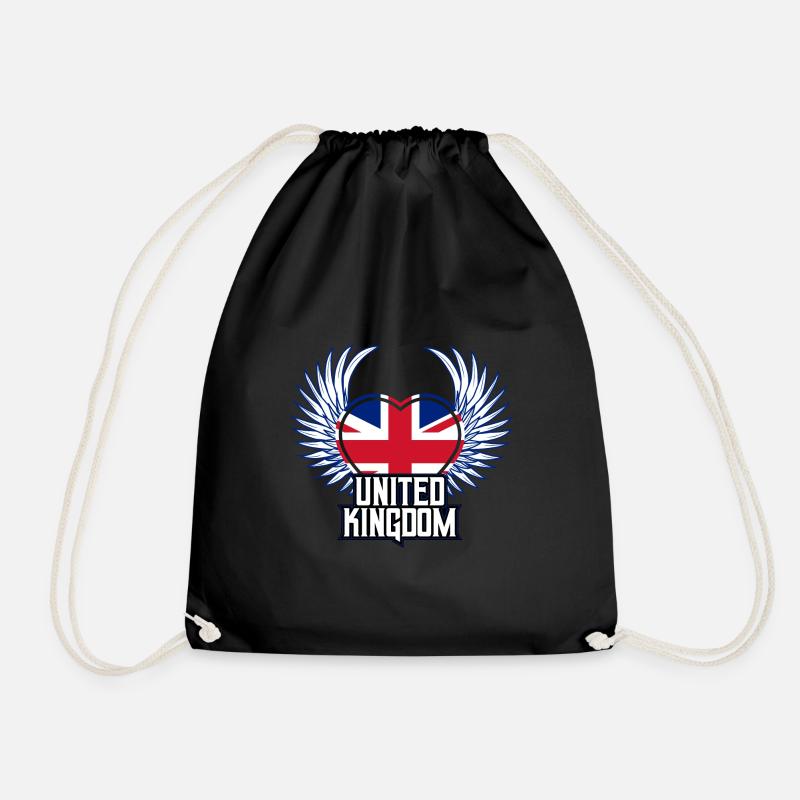 Great Britain - Drawstring Bag - black