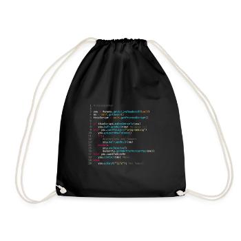 Être amis avec les programmeurs (en Python) - Sac de sport léger - noir - Devant