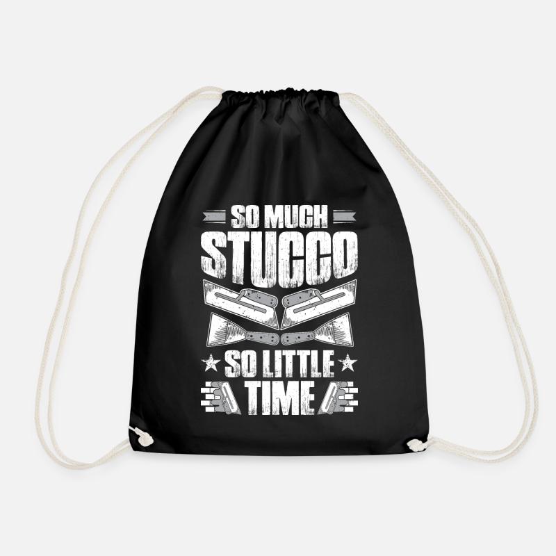 Plasterer plasterer plasterer plasterer plasterer - Drawstring Bag - black