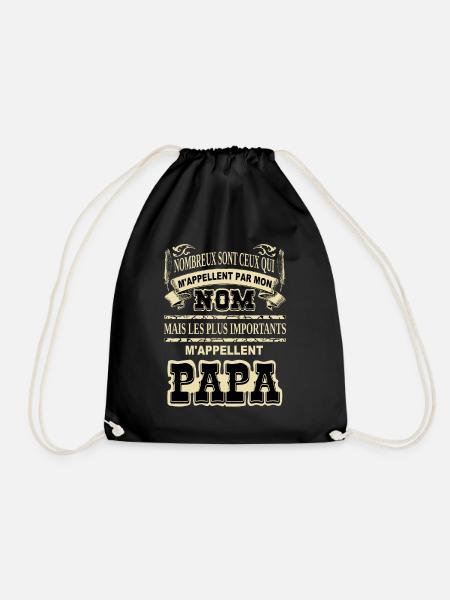 Meilleur papa idée cadeau fête des pères humour - Sac de sport léger - noir