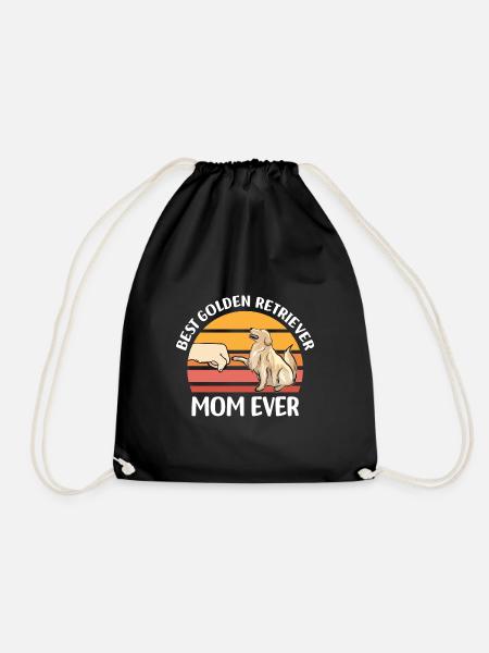 Golden Retriever Mama - Turnbeutel - Schwarz