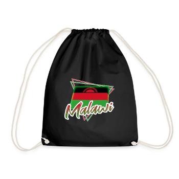 Malawi - Drawstring Bag - black - Front