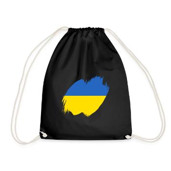 Drapeau de l’Ukraine Vintage Drapeau ukrainien d’occasion Look - Sac de sport léger - noir - Devant