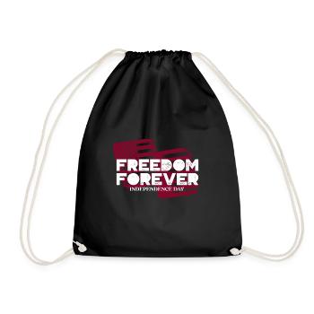 Forever Free - Drawstring Bag - black - Front