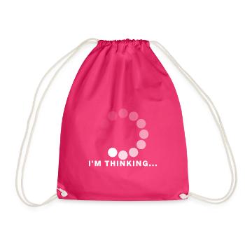 Im thinking... - Turnbeutel - Fuchsia - Vorne
