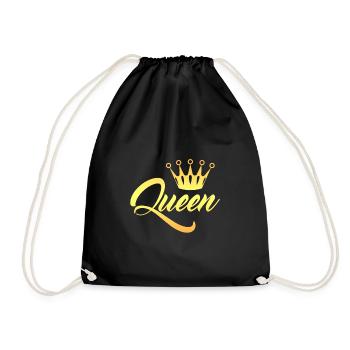 King and Queen Couple - Drawstring Bag - black - Front