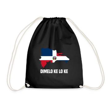 République dominicaine - Sac de sport léger - noir - Devant