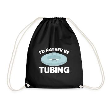Wildwasser Rafting | Paddeln Schlauchboot Geschenk - Turnbeutel - Schwarz - Vorne