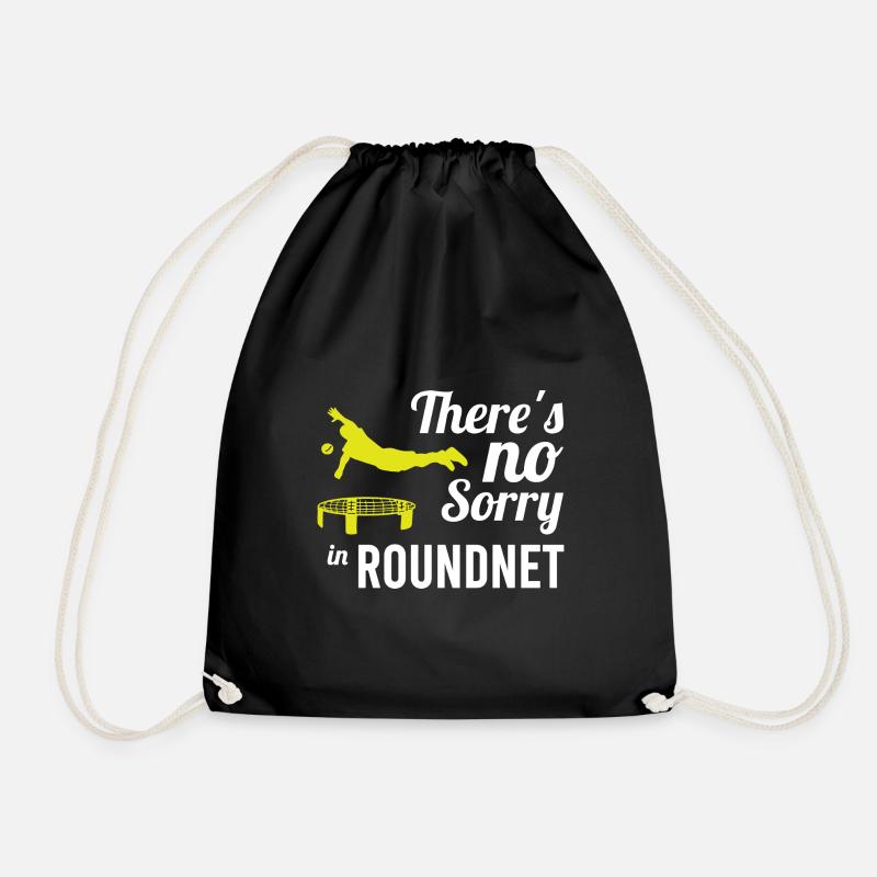 Roundnet Trampolin Ball Roundnet Spiel - Turnbeutel - Schwarz