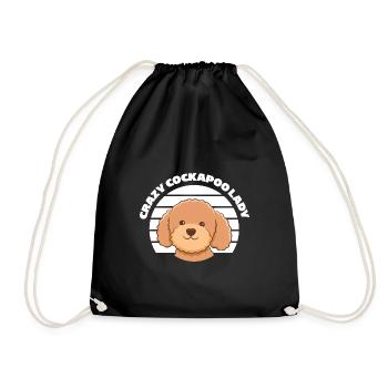 Cockapoo Dog Breed | Dog Pet Cute Gifts - Drawstring Bag - black - Front