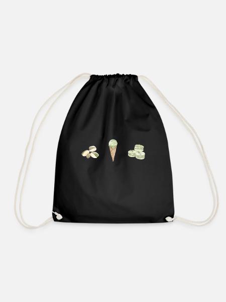 Pistachio dream - Drawstring Bag - black
