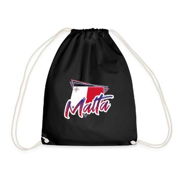 Malta - Turnbeutel - Schwarz - Vorne