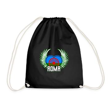 Roma - Drawstring Bag - black - Front