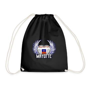 Mayotte - Drawstring Bag - black - Front