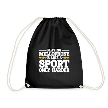 Mellophon - Turnbeutel - Schwarz - Vorne