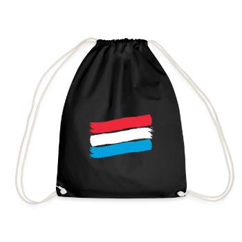 Luxembourg flag Luxembourg flag Home - Drawstring Bag - black - Front